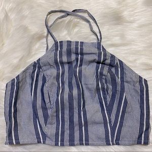 american eagle striped patterned top